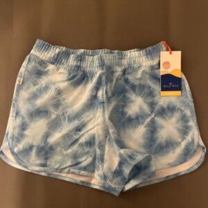 WILD RYE Alturas Apres Shorts, Ocean Waves Blue